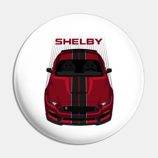 Ford Mustang Shelby GT350 2015 - 2020 - Rapid Red - Black Stripes Pin
