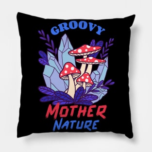 Groovy Mother Nature / Magic Mushrooms / Magic Roots Pillow