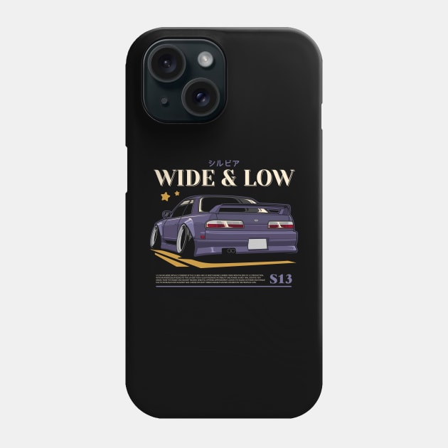 Nissan Silvia S13 JDM Phone Case by squealtires