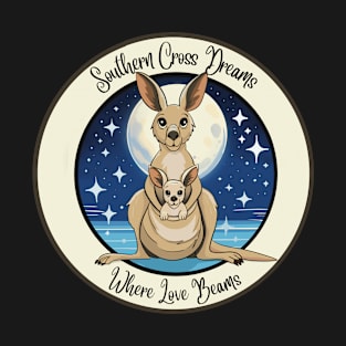 Southern Cross Dreams, Where Love Beams Kangaroo Love T-Shirt