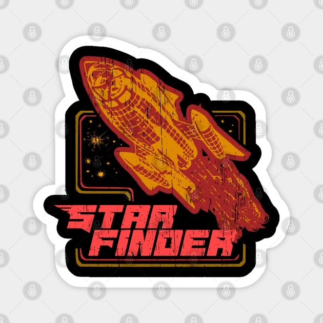 Star Finder vintage spaceship sci fi Magnet by SpaceWiz95