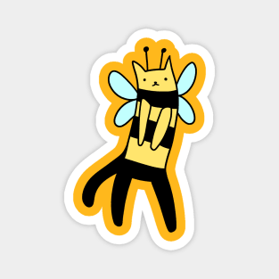 Bumblebee Long Cat Magnet