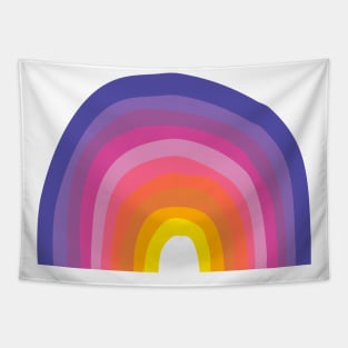 Bright Whimsical Rainbow Tapestry