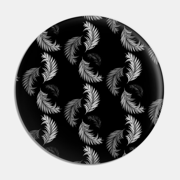 Black and white leaves pattern Pin by Spinkly