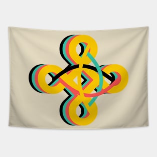 Abstract Pocket Minimal Geometric Design Tapestry