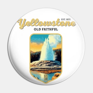 USA - NATIONAL PARK - YELLOWSTONE Old Faithful - 2 Pin