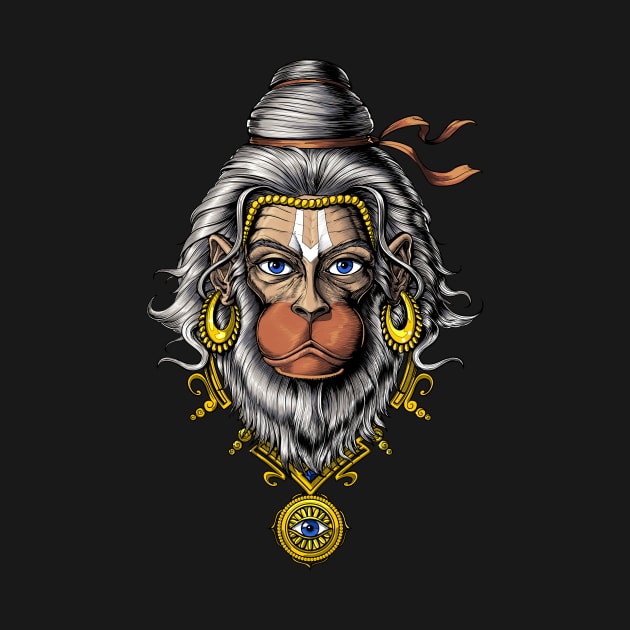 Hanuman Hindu God by underheaven