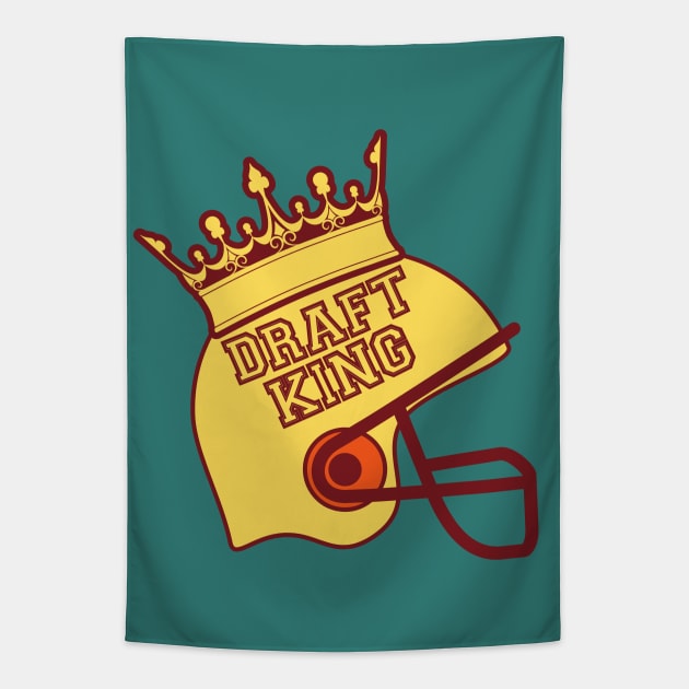 Fantasy Football.Draft King Tapestry by FullOnNostalgia