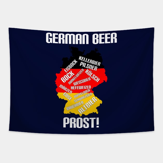 German Beer Prost Tapestry by HighBrowDesigns