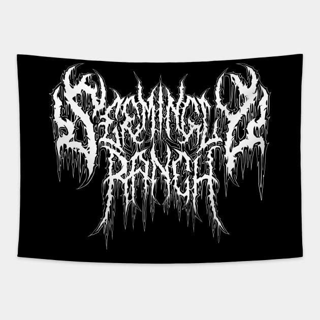 SEEMINGLY RANCH death metal logo Tapestry by Brootal Branding