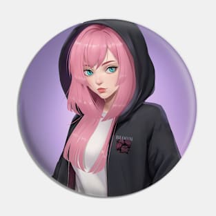 Sakura Girl Pin