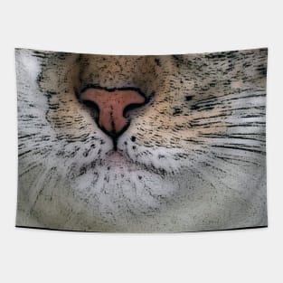 cat mouth Tapestry