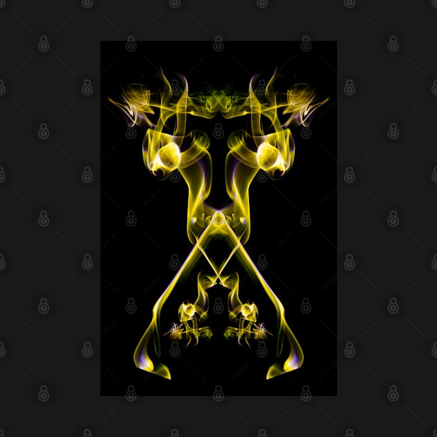 Unique and organic Smoke Art Abstract design A cow breathing out another cow? by AvonPerception