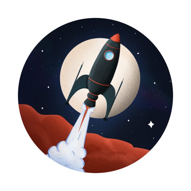 Space Rocket by HustleHardStore