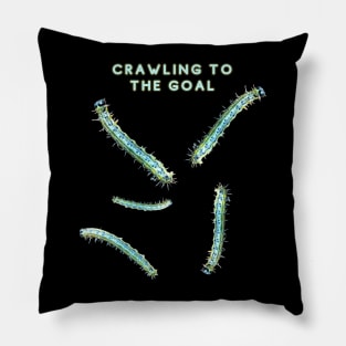 Crawling To The Goal Pillow