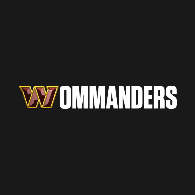 Wommanders White Text by Wommanders Merch