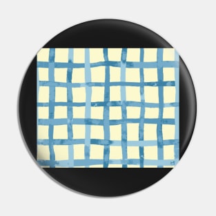 Blue plaid Pin