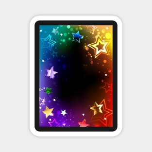 Rainbow Frame with Stars Magnet