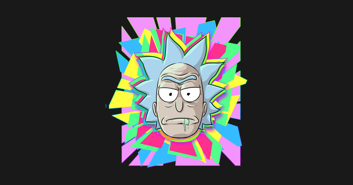 Psychedelic Rick - Rick And Morty - Tapestry | TeePublic