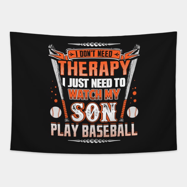 Proud Baseball Dad Tapestry by obet619315