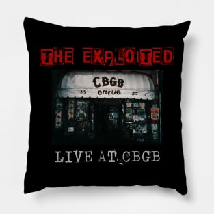 the exploited live at cbgb Pillow