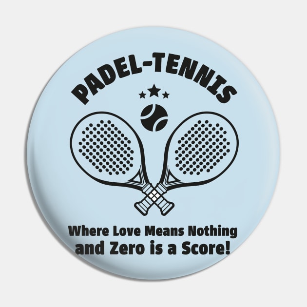 Padel Tennis Pin by Delicious Art