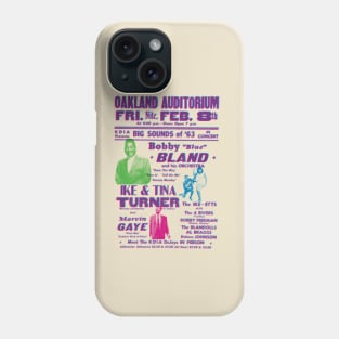 Bobby Bland Ike and Tina Turner concert poster Phone Case