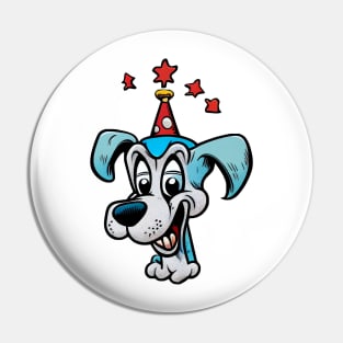 Cartoon dog wizard Pin