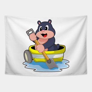 Mole Shovel Boat Tapestry