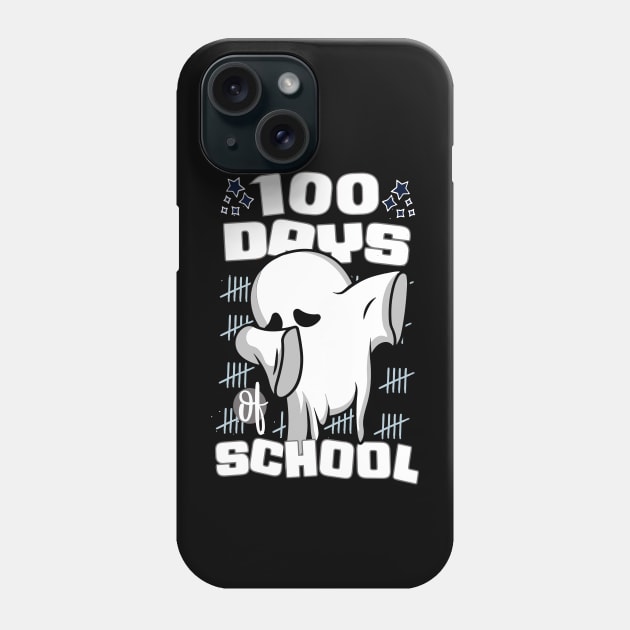 100 days of school featuring a Cute dabbing ghost #4 Phone Case by XYDstore