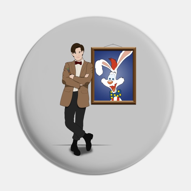 Doctor Who Framed Roger Rabbit Pin by JMKohrs