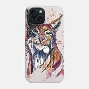 lynx watercolor Wild Phone Case