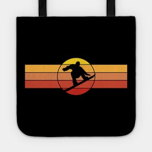 Snowboarding Retro Look Snowboarder Tote