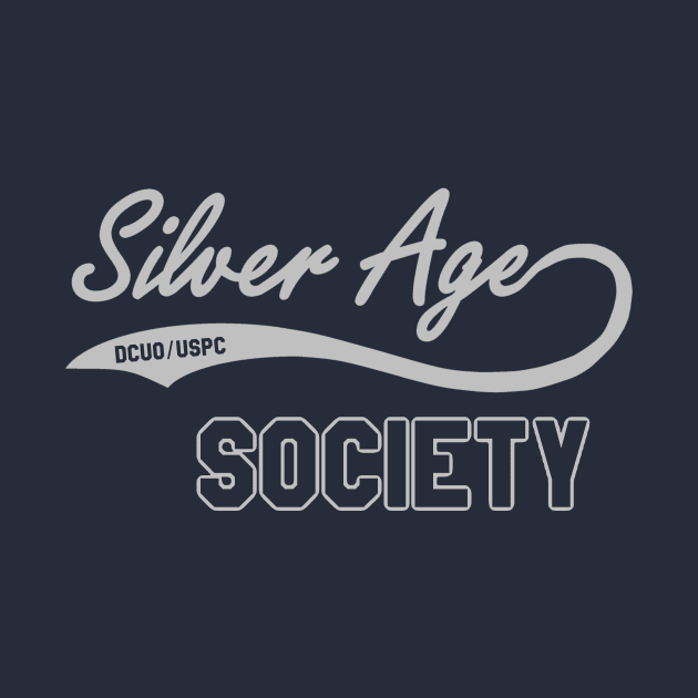 Silver-Age Society Swoosh Tee by J. Rufus T-Shirtery