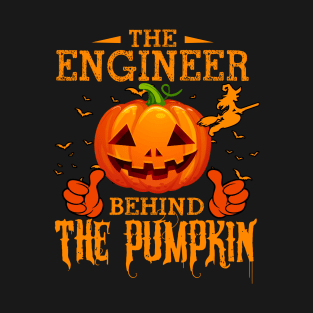 Mens The CHEF Behind The Pumpkin T shirt Funny Halloween T Shirt_ENGINEER T-Shirt