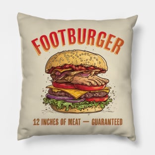 Footburger 12 Inches of Meat Guaranteed Pillow
