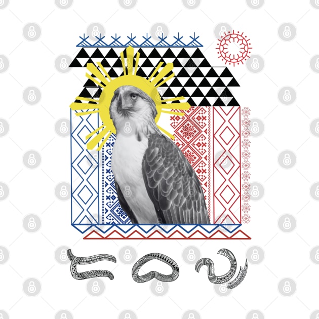 Philippine Eagle / Baybayin word Dabaw (Davao) by Pirma Pinas