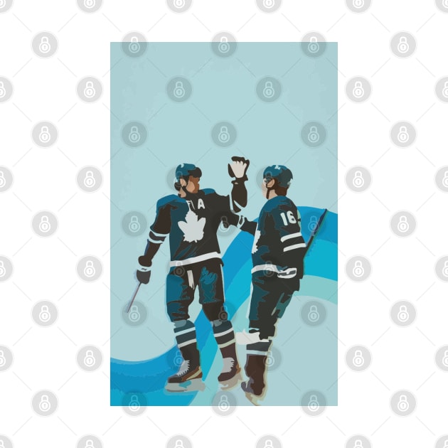 Auston Matthews and Mitch Marner painting by gktb