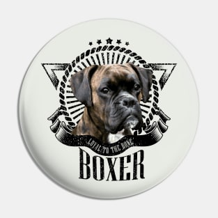 Boxer dog Pin