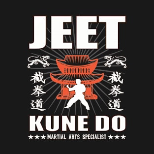 Cool Jeet-Kunze-do Martial Arts Design With Kanji T-Shirt