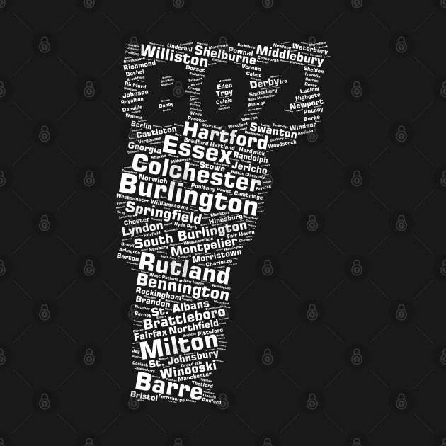 Vermont Cities 802 Area Code by shirtonaut