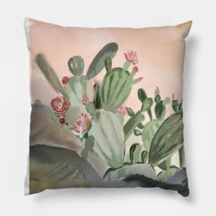 cactus in the desert Pillow