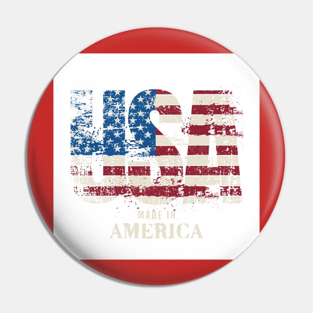 USA Made in America Pin by Oldetimemercan