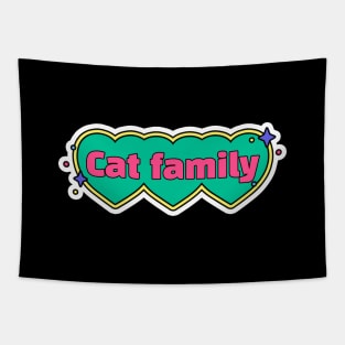 Cat family,Cat miaw,cat miaw love,Funny Cat Miaw Tapestry