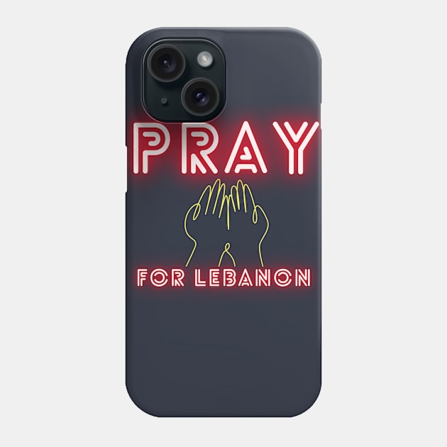 Pray For Lebanon Phone Case by UJ Store