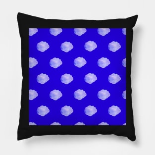 Clouds in periwinkle and cobalt blue Pillow