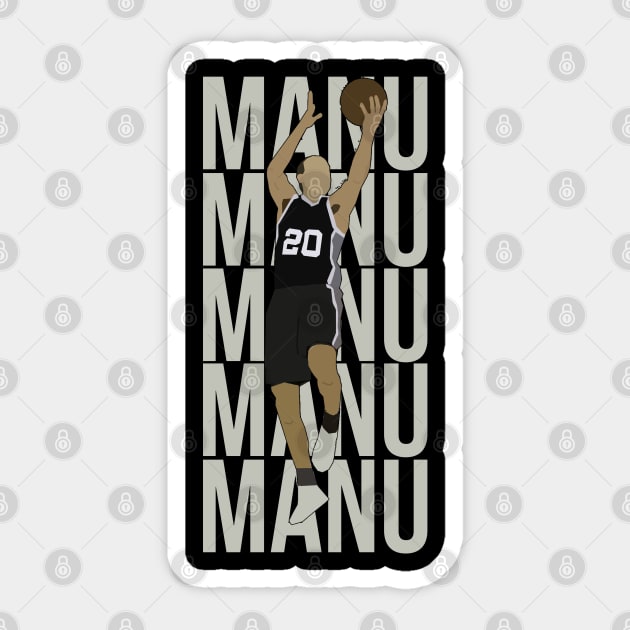 Manu Ginobili Stickers for Sale