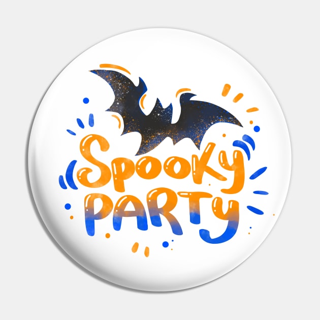 Spooky party Pin by Rub14ekArts