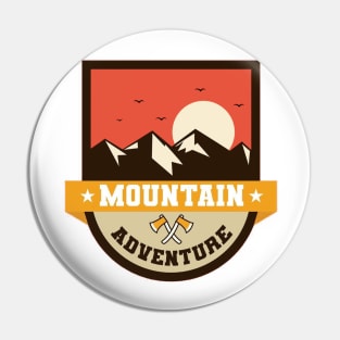 mountain adventure Pin