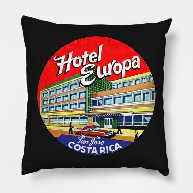 Hotel Europa San Jose Costa Rica Pillow by TravelTime